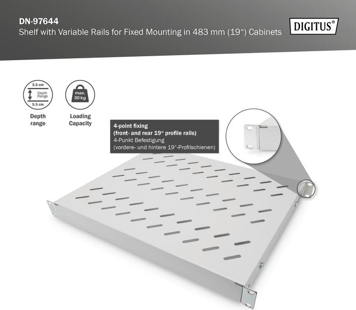 Produktbild Digitus 19 Zoll Fachboden