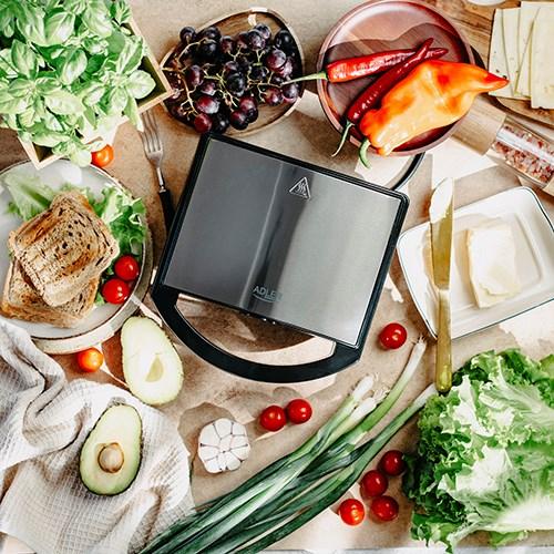 Produktbild Adler Sandwich Maker | AD 3069 | 750 W | Number of plates 1 | Black (EU-Stecker)