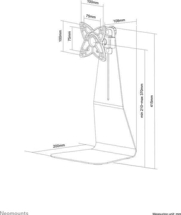 Produktbild Neomounts Fpma-D850 (Tisch, 27")