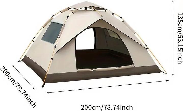 Image du produit Fun Outside Tente à montage rapide avec fermeture rapide pour 3-4 personnes (Tente gonflable, 4 personnes)