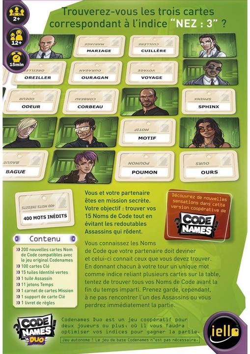 Actual product image Iello Codenames- Duo (French)