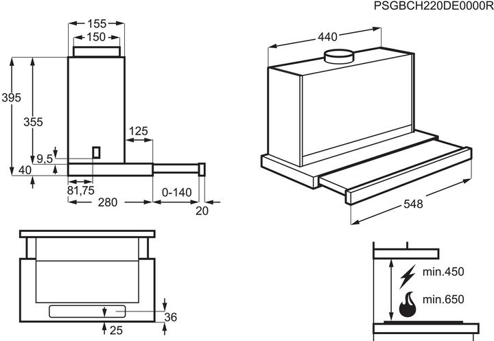 Immagine prodotto Electrolux DAK5536CN (Cappuccio a schermo piatto)