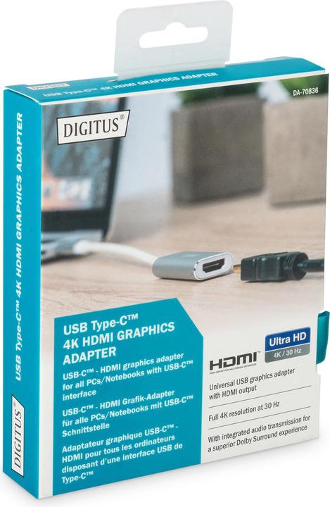 Immagine prodotto Digitus USB C a (HDMI, 4.60 cm)
