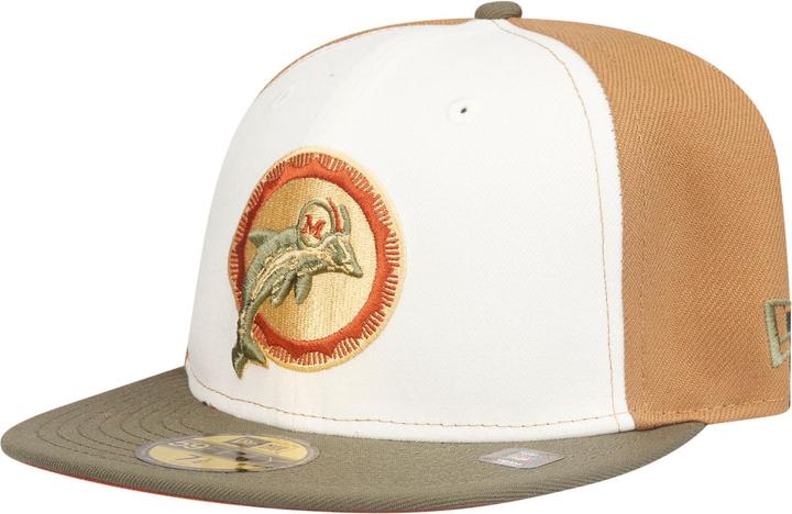 Produktbild New Era 59Fifty Fitted Cap Throwback Miami Dolphins - 7 1/8 (7 1/8)