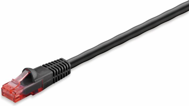 Actual product image Goobay CAT 6 outdoor patch cable, U/UTP, black, 10 m (U/UTP, CAT6, 10 m)