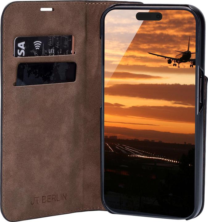 Image du produit JT Berlin BookCase en cuir véritable Tegel (Apple iPhone 16 Pro Max)