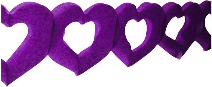 Immagine prodotto Ghirlanda di cuori viola