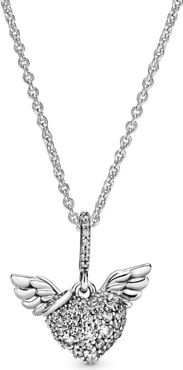 Pandora Heart and Wings Halskette (Silber 925, 45 cm)