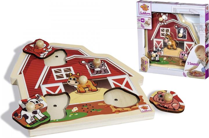 Actual product image Eichhorn Puzzle with sound (5 pieces)