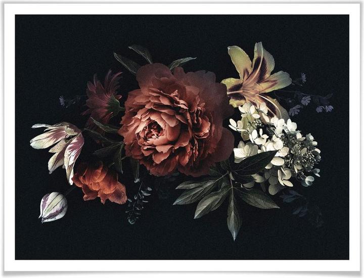Produktbild Trenddeko Blumenbouquet Rot (50 x 40 cm)