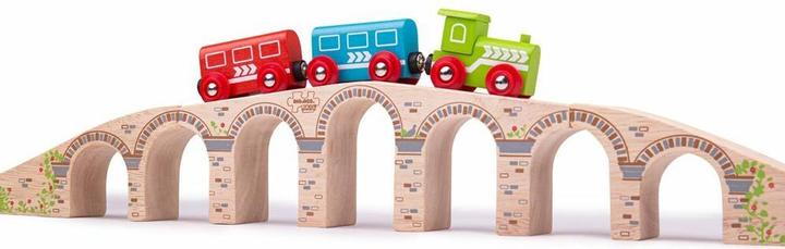 Actual product image Bigjigs Wooden railroad viaduct