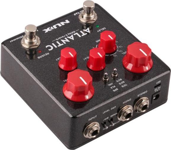 Produktbild NUX Effektgerät NDR-5 Atlantic Delay und Reverb-Pedal mit Gitarrenkabel (Gitarre)
