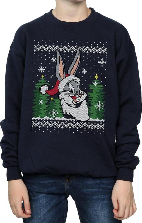 Immagine prodotto Looney Tunes Bugs Bunny Christmas Fair Isle Felpa Ragazzi (152, 158)