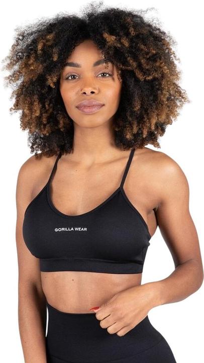 Actual product image Gorilla Wear Quincy Seamless Sport Bra - Schwarz (S/M)