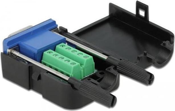 Produktbild Delock Adapter VGA 10Pin Terminalblock Buchse mit Gehäuse (Sub-D 15, 5.18 cm)