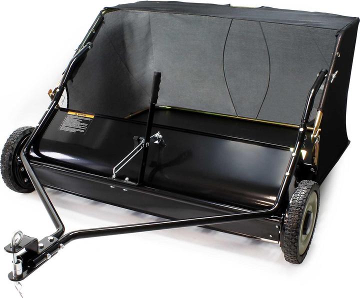 Wiltec Lawn sweeper with 103 cm sweeping width Leaf collector 365 litre ride-on mower