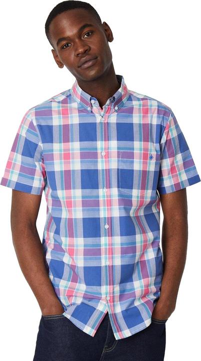 Image du produit Universal Textiles Mens Large Check Short-Sleeve Summer Shirt (Chemise d'été à manches courtes) (XXL)