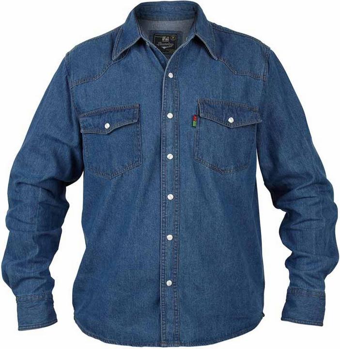 Actual product image DUKE Kingsize Western Denim Shirt (7XL)