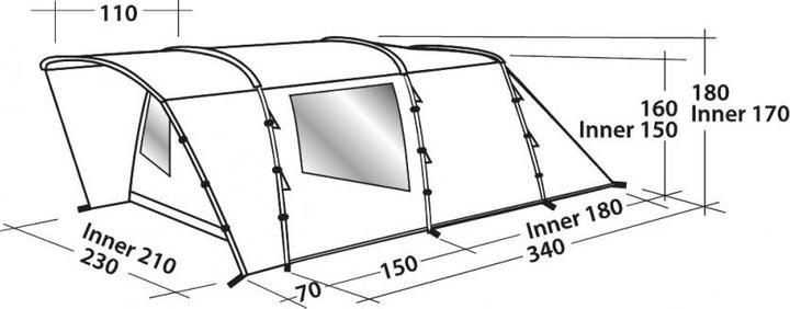 Produktbild Easy Camp Palmdale 300 (Tunnelzelt, 11.70 kg, 3 Personen)