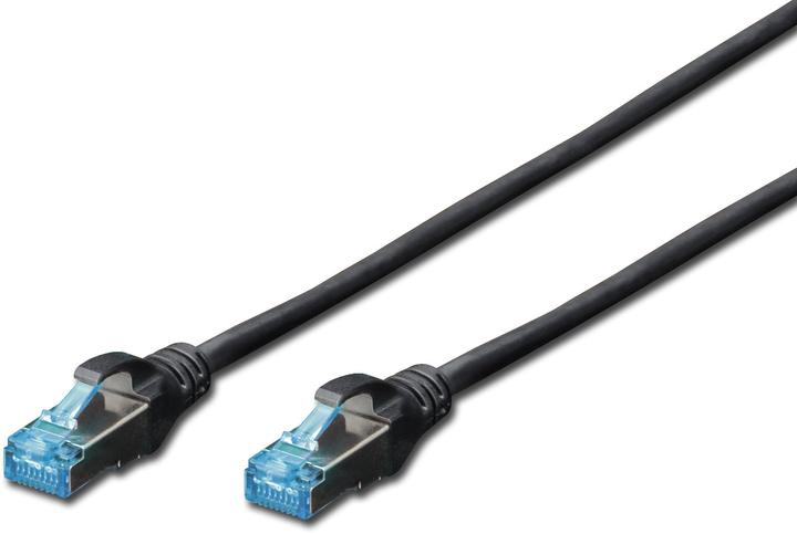 Digitus CAT 5e SF-UTP Patch cord PVC AWG 26/7 Length 1 m Colour Black (SF/UTP, CAT5e, 1 m)