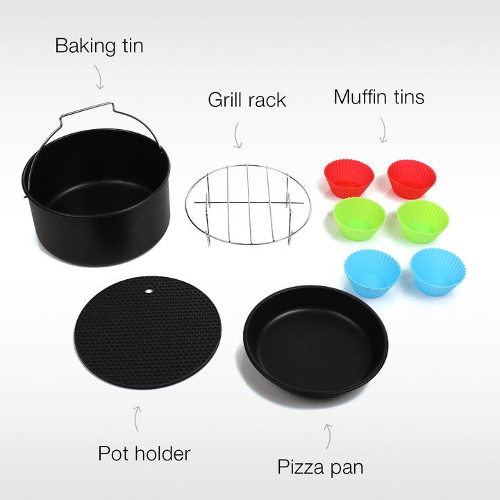 Actual product image Princess 10-piece accessory set for XL hot air fryer