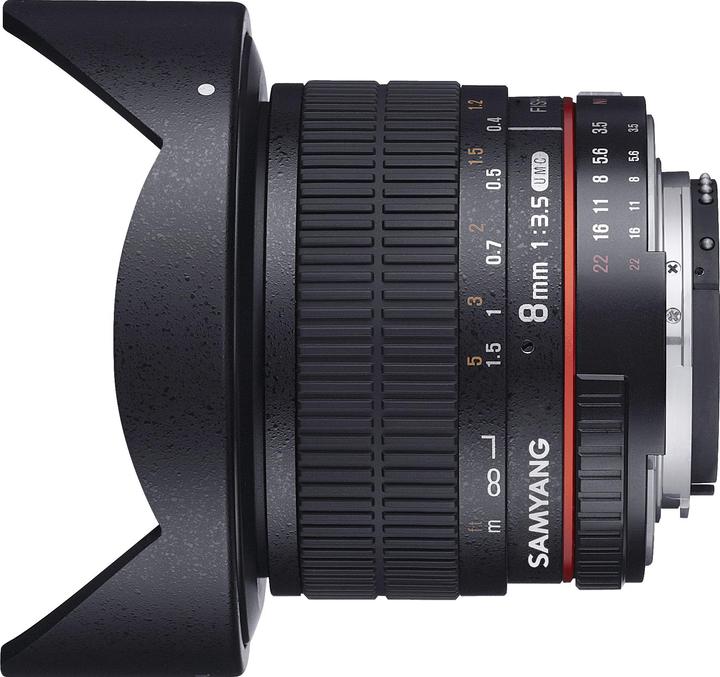 Immagine prodotto Samyang 8mm F3.5 CSII Sony A-Mount (Sony A, APS-C / DX)