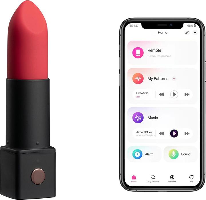 Image du produit Lovense Vibromasseur Exomoon en rouge à lèvres