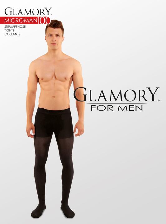 Image du produit Glamory Microman 100 Collants homme, couleur noir, taille 44-46 (100 DEN, 44 - 46)