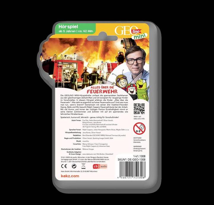 Produktbild Kekz GEOLINO MINI: Alles über die Feuerwehr Kinder Kopfhörer-Audiochip