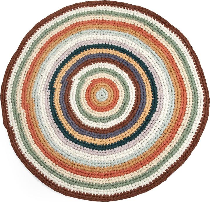 Image du produit Sebra Tapis au crochet Multi couleurs (120 x 120 cm)
