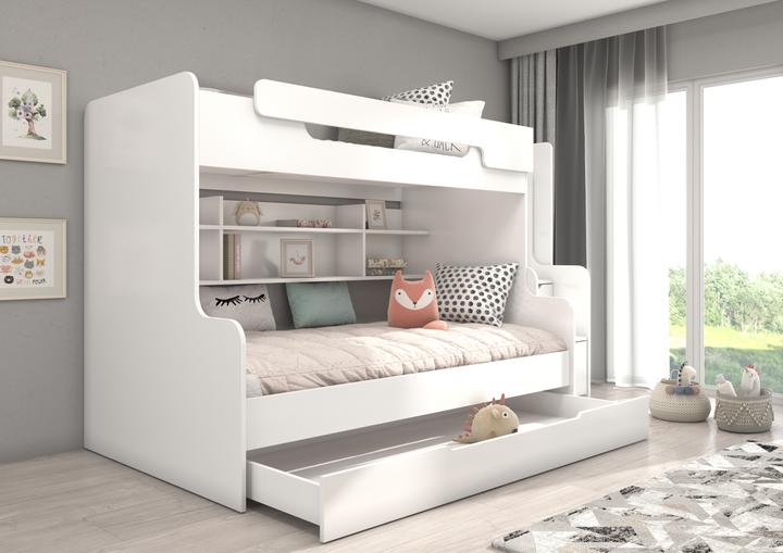 Actual product image ADRK Furniture Harrel Bunk Bed with Stairs