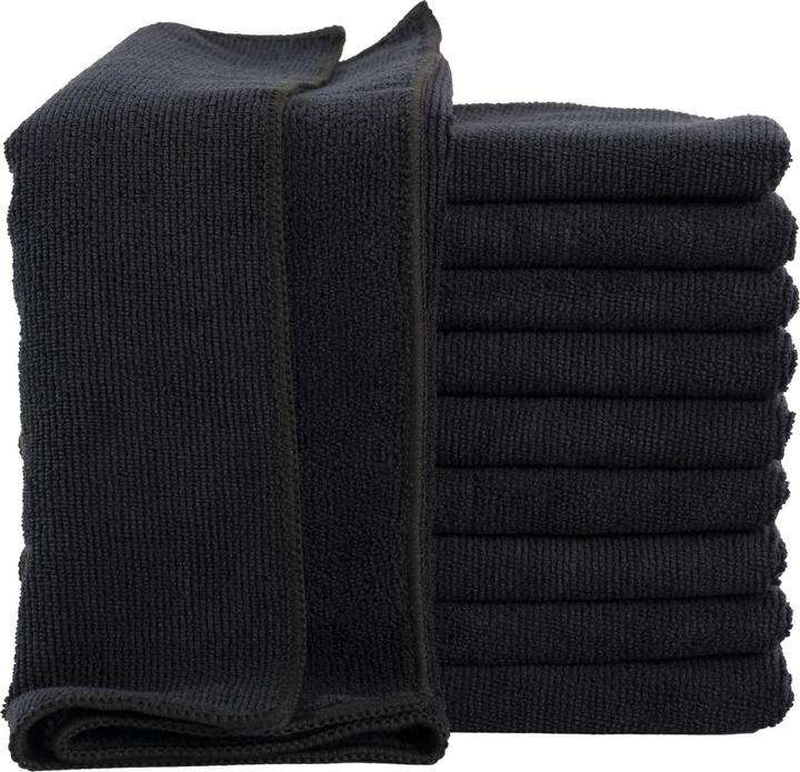 Immagine prodotto Casativo Set di 20 panni in microfibra per la pulizia, nero, 40 x 40 cm (20 pz.)