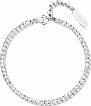 Brosway Dazzling steel bracelet with clear zircons Desideri BEI080