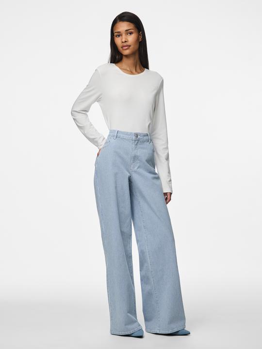 Image du produit Pieces PCBILLO MW GESTREIFTE Wide Fit Jeans (M)