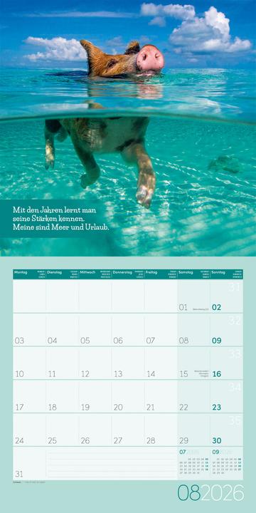 Produktbild Keep Smiling! Kalender 2026 - 30x30 (30 x 30 cm, Deutsch, Englisch, Französisch)