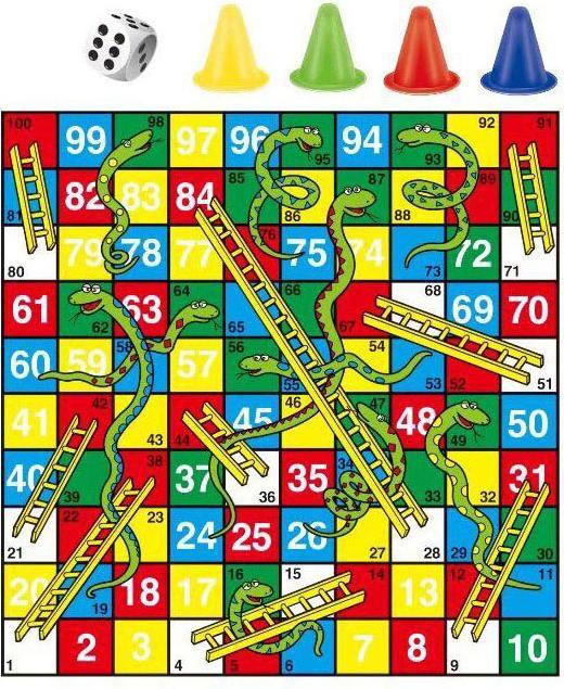 Actual product image Snake and ladder game small