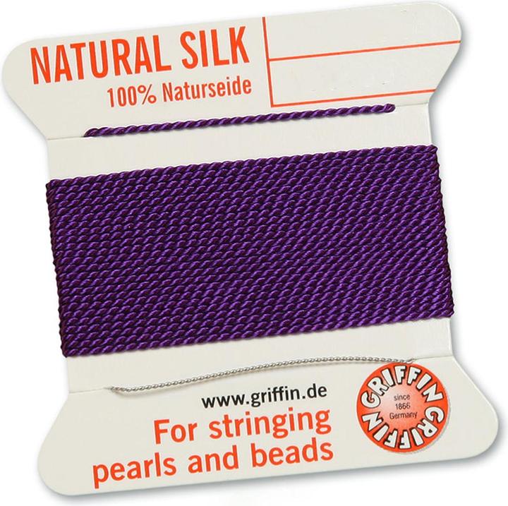 Produktbild Leyda Naturseide 2 Meter mit Nadel
