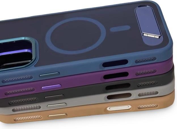Produktbild RPD iPhone 15 Pro Max- MagSafe Kickstand Etui, Schwarz, Matt (Apple iPhone 15 Pro Max)
