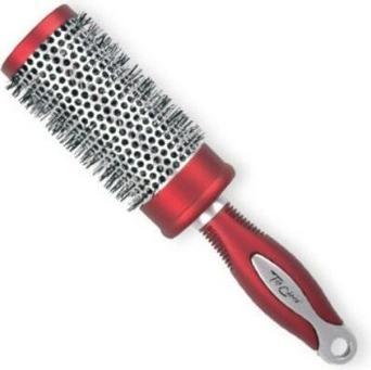 TOP Exclusive Round Hairbrush Size L Silver/Burgundy 6203201