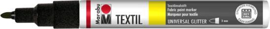 Actual product image Marabu Textile marker "Textil Painter Glitter", black (Mixed colours, 3 mm, 1 x)