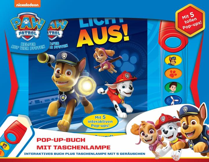 Produktbild PAW Patrol, Licht aus! - Pop-up-Buch mit Taschenlampe - Bilderbuch mit 5 coolen Geräuschen (Deutsch, Phoenix International Publications Germany GmbH, 2018)