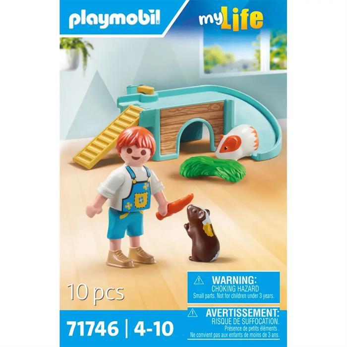 Immagine prodotto Playmobil Ragazzo con porcellino d'India (71746, Playmobil La mia vita)