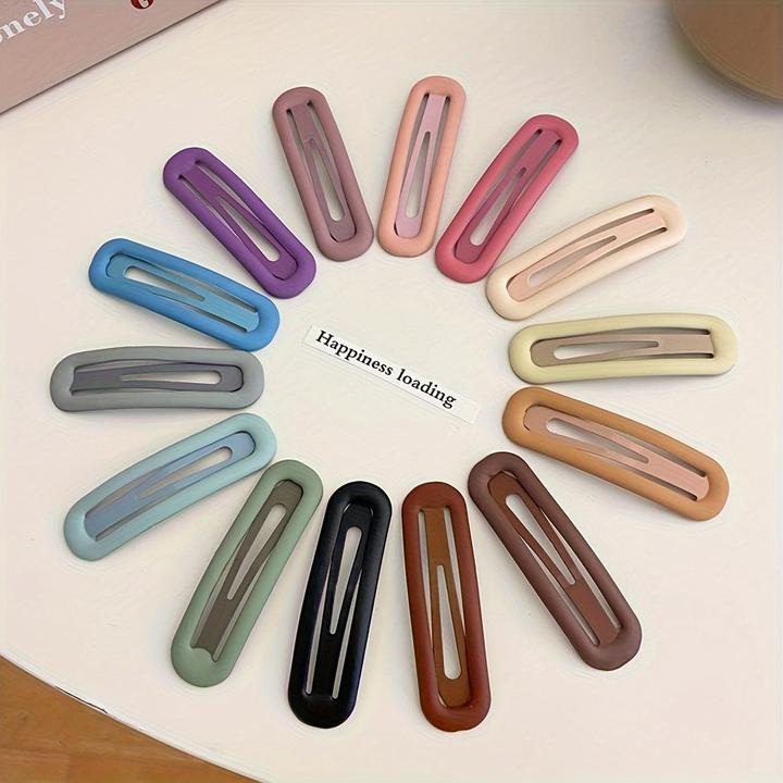 Actual product image Activity Board 20 pieces/random colour clips, matt oil sheen, cute and cool hair clips, including (20 pcs.)