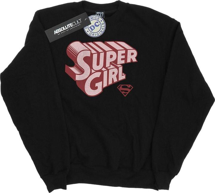 Immagine prodotto Supergirl Retro Logo Felpa Ragazze (152, 158)