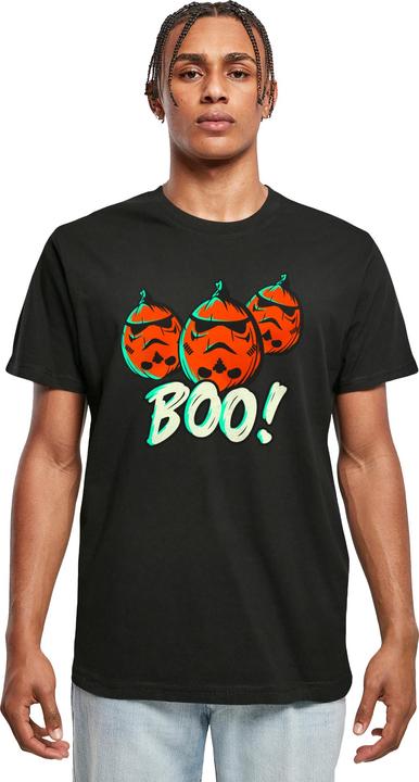 Actual product image Star Wars Mens Boo! Stormtrooper Pumpkin Cotton T-Shirt (L)