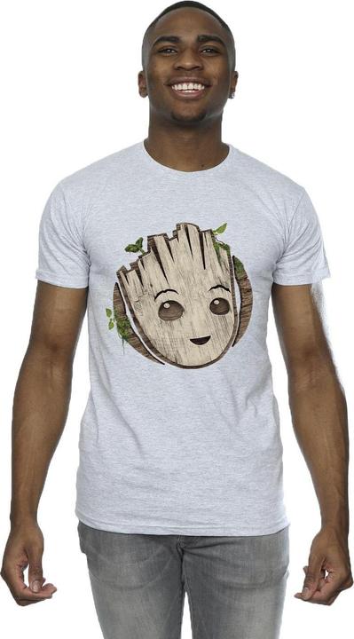 Image du produit - T-shirt AM GROOT WOODEN HEAD - Homme (M)