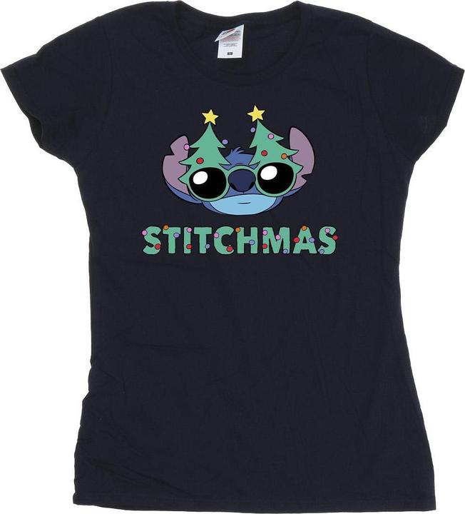 Produktbild Disney Lilo & Stitch Stitchmas Glasses TShirt (S)