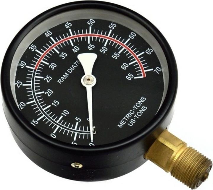 Image du produit GEKO Pompe hydraulique pour presse d'atelier 30T, manomètre