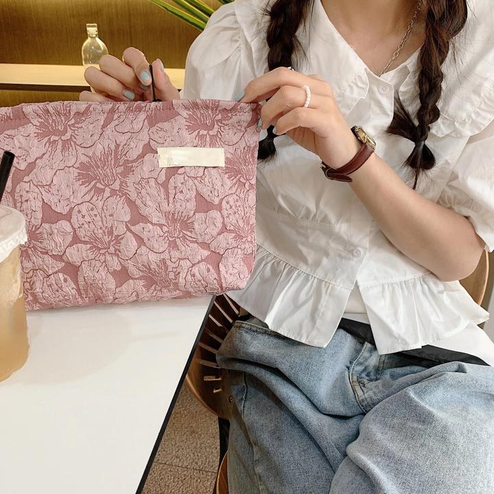 Only-Bags.Store Grosses Fassungsvermögen Waschtasche Kupplung Kosmetiktasche Beutel Multifunktionale tragbare