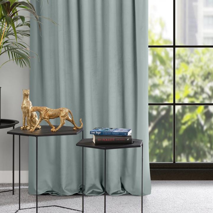 Image du produit Eurofirany Rideau de nuit MADLEN 140X300 cm, ruban flexible, couleur : gris (140 x 300 cm)